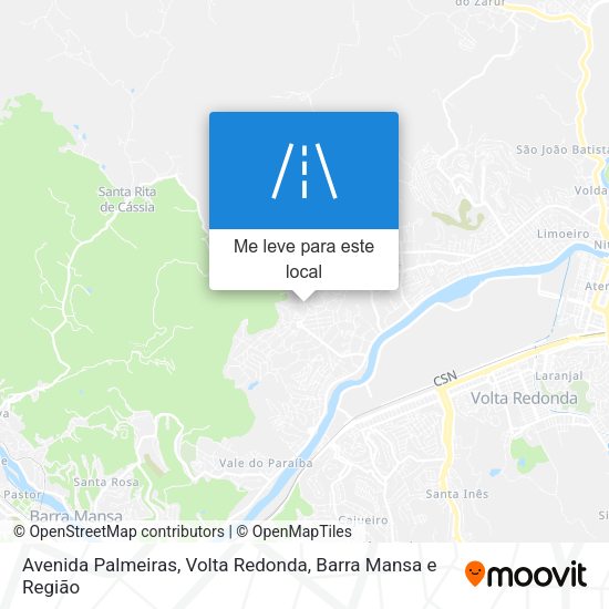 Avenida Palmeiras mapa