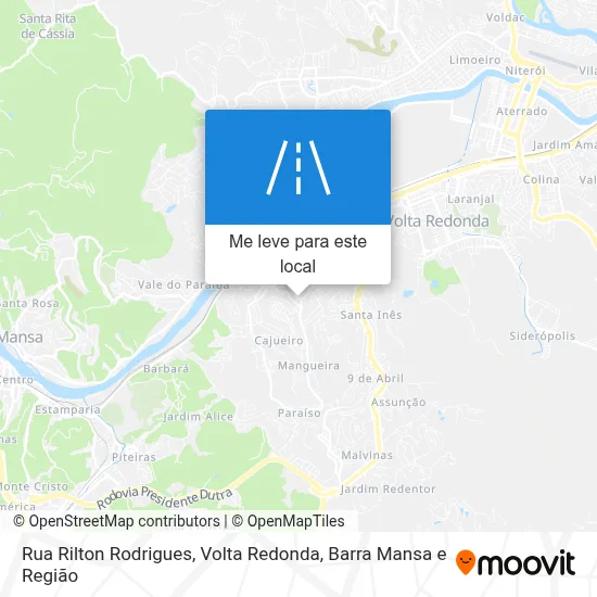 Rua Rilton Rodrigues mapa