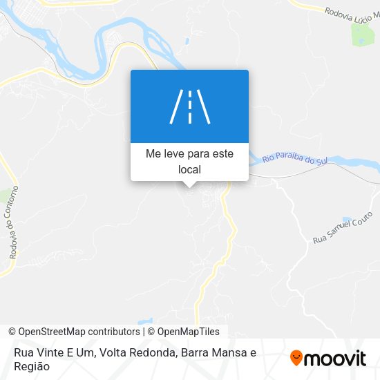 Rua Vinte E Um mapa