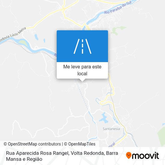 Rua Aparecida Rosa Rangel mapa