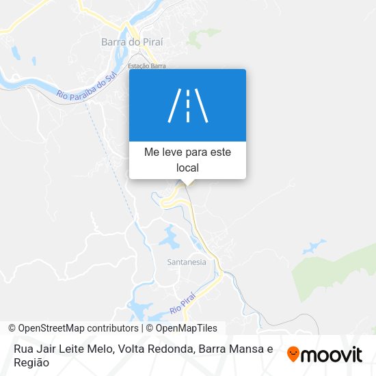 Rua Jair Leite Melo mapa