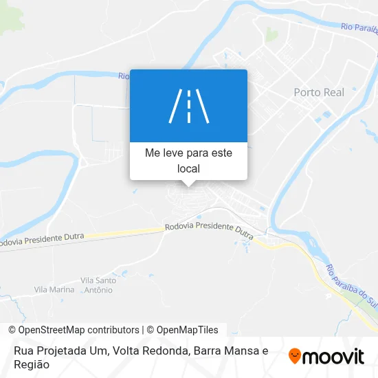 Rua Projetada Um mapa