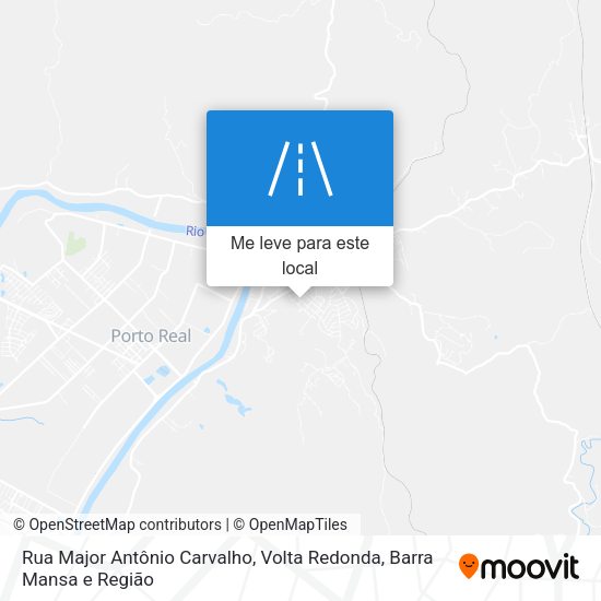 Rua Major Antônio Carvalho mapa