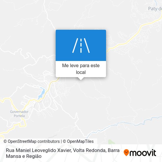 Rua Maniel Leoveglido Xavier mapa