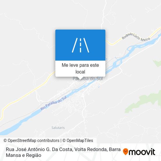 Rua José Antônio G. Da Costa mapa
