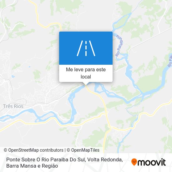 Ponte Sobre O Rio Paraiba Do Sul mapa