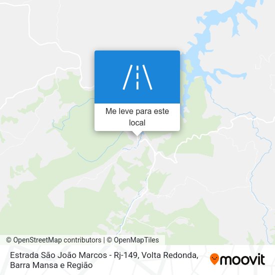 Estrada São João Marcos - Rj-149 mapa