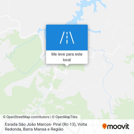 Esrada São João Marcos- Piraí (Rc-13) mapa