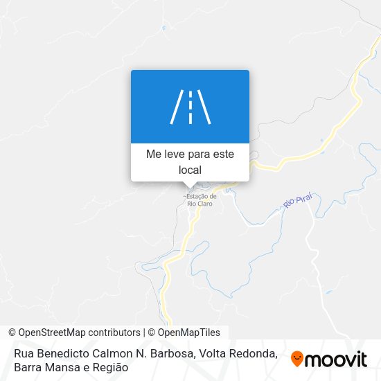 Rua Benedicto Calmon N. Barbosa mapa
