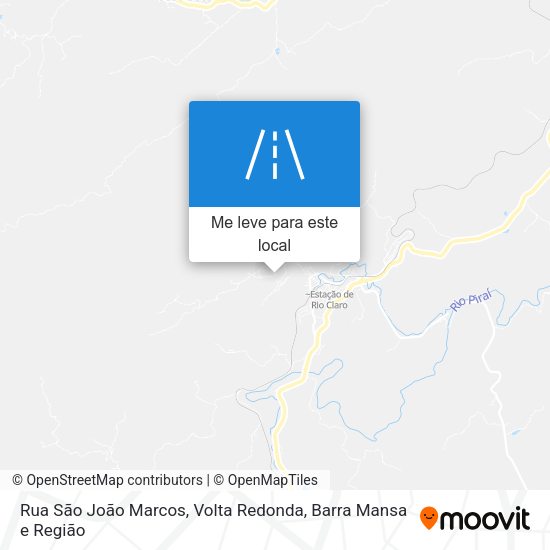 Rua São João Marcos mapa