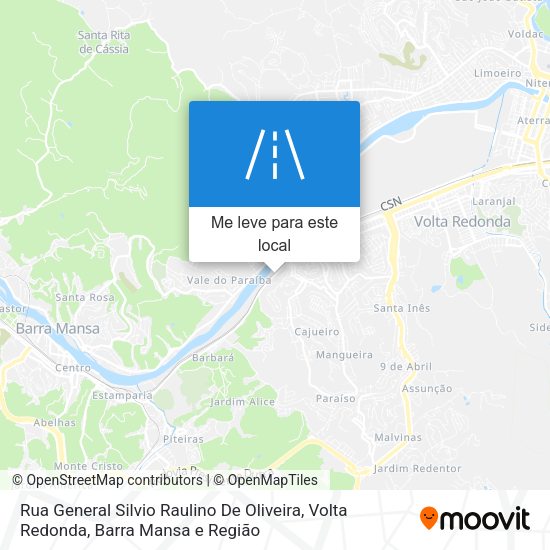 Rua General Silvio Raulino De Oliveira mapa
