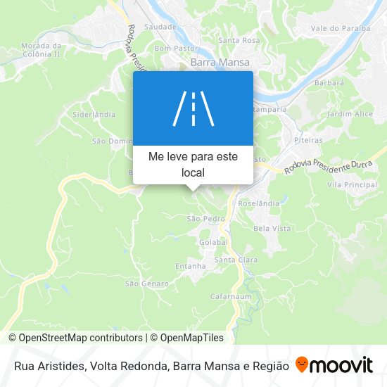 Rua Aristides mapa