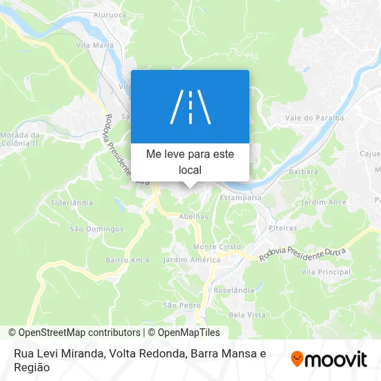 Rua Levi Miranda mapa