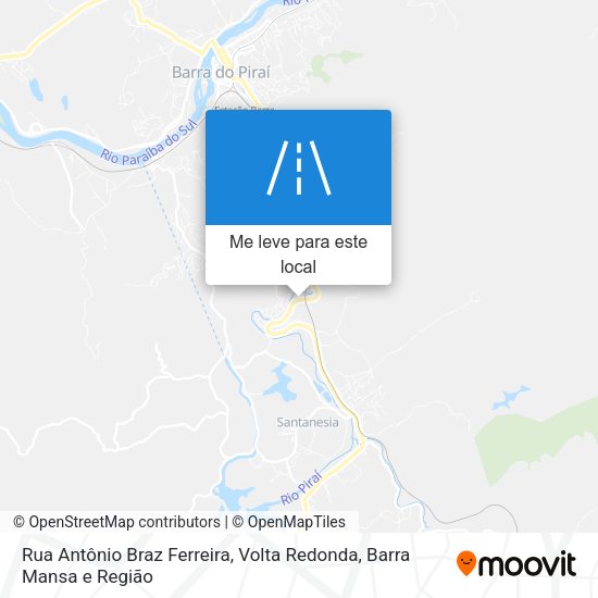 Rua Antônio Braz Ferreira mapa