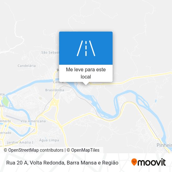 Rua 20 A mapa
