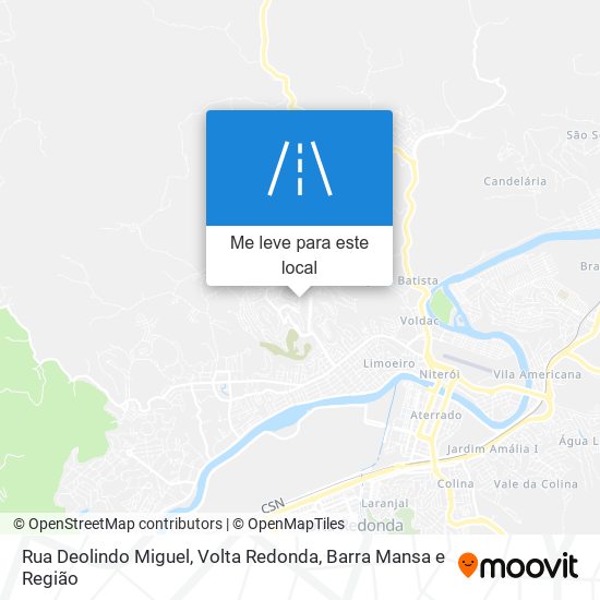 Rua Deolindo Miguel mapa