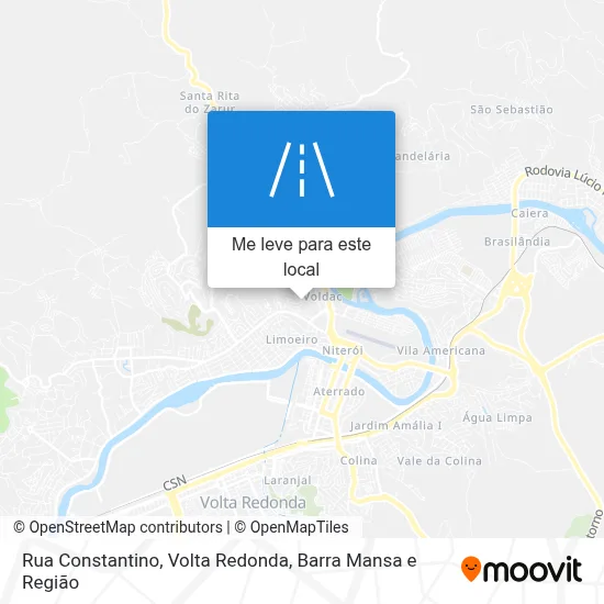 Rua Constantino mapa