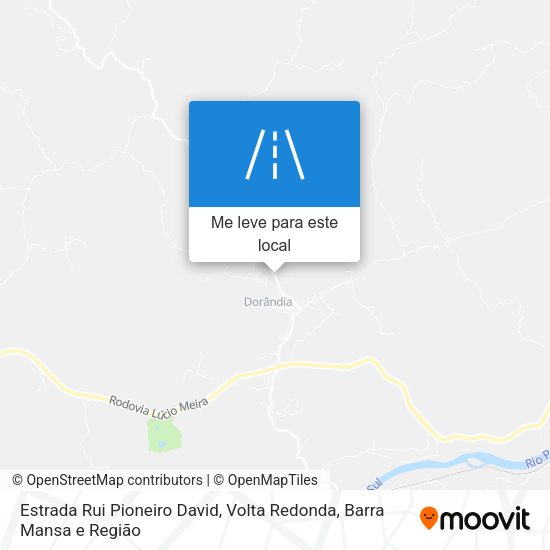 Estrada Rui Pioneiro David mapa