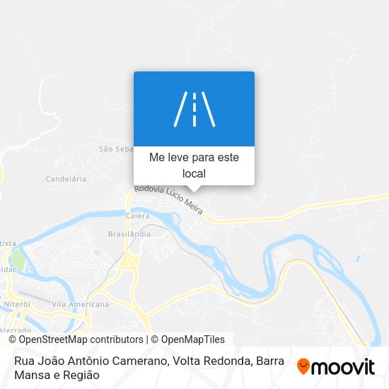 Rua João Antônio Camerano mapa