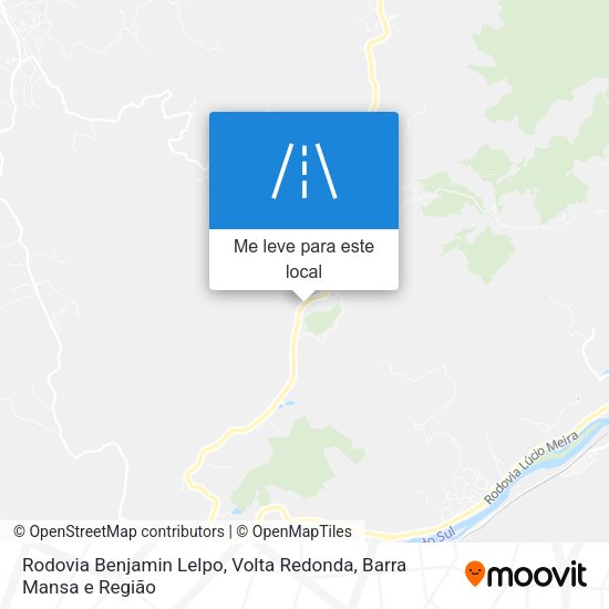 Rodovia Benjamin Lelpo mapa