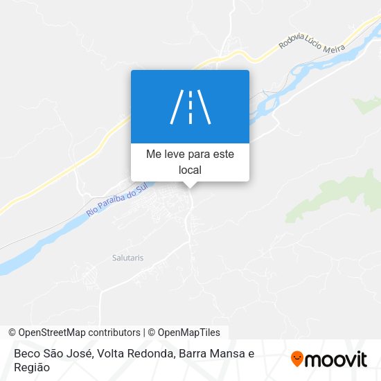 Beco São José mapa