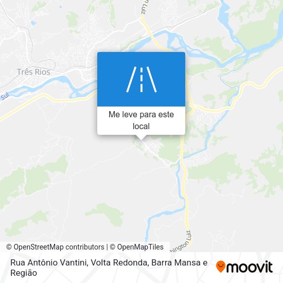 Rua Antônio Vantini mapa