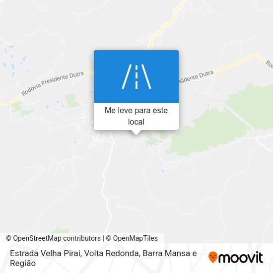 Estrada Velha Pirai mapa