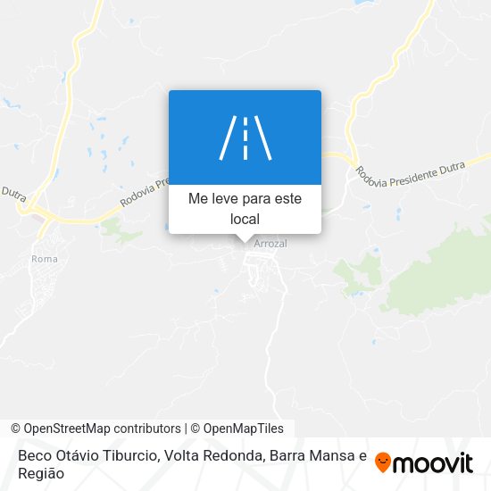 Beco Otávio Tiburcio mapa