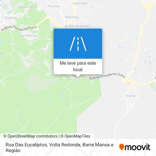 Rua Das Eucaliptos mapa