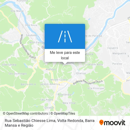 Rua Sebastião Chiesse Lima mapa