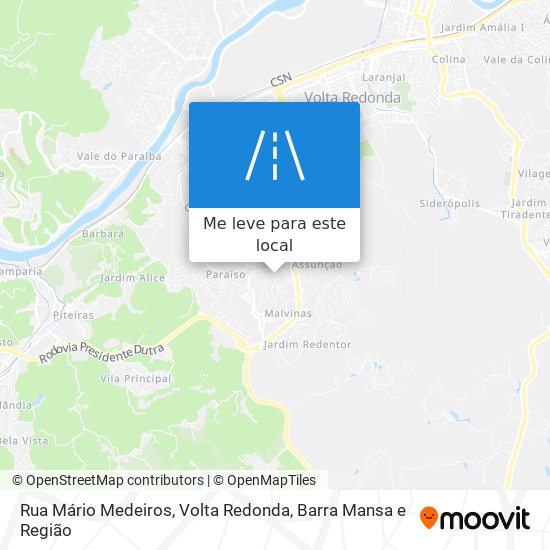 Rua Mário Medeiros mapa