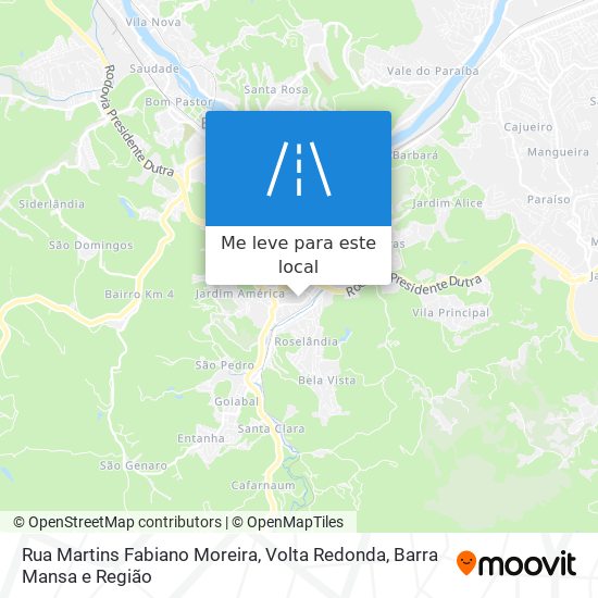 Rua Martins Fabiano Moreira mapa