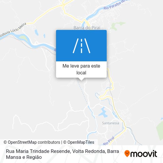 Rua Maria Trindade Resende mapa