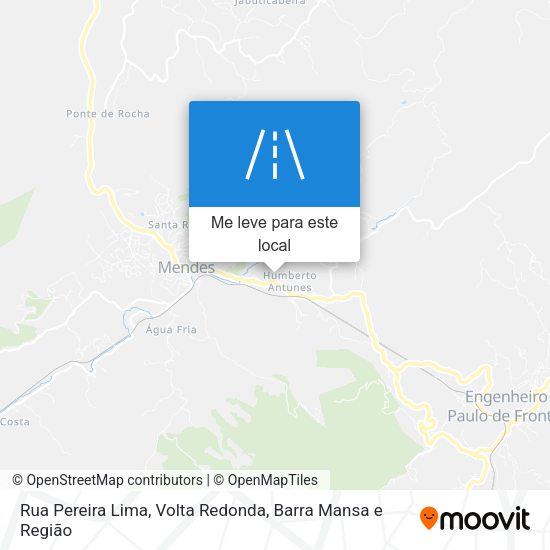 Rua Pereira Lima mapa