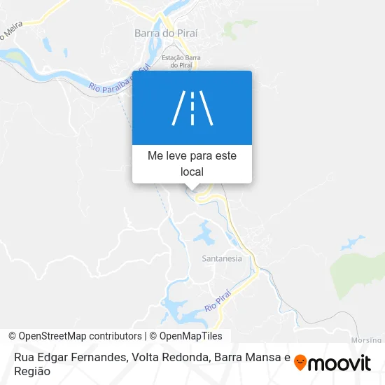 Rua Edgar Fernandes mapa