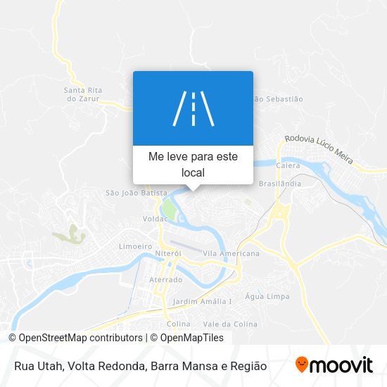 Rua Utah mapa