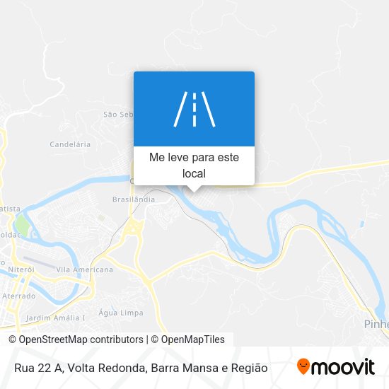 Rua 22 A mapa