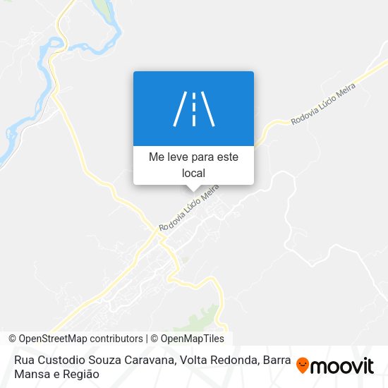 Rua Custodio Souza Caravana mapa