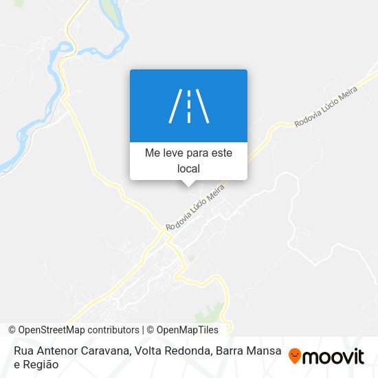 Rua Antenor Caravana mapa