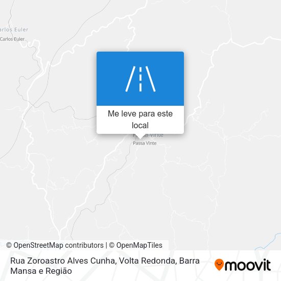 Rua Zoroastro Alves Cunha mapa