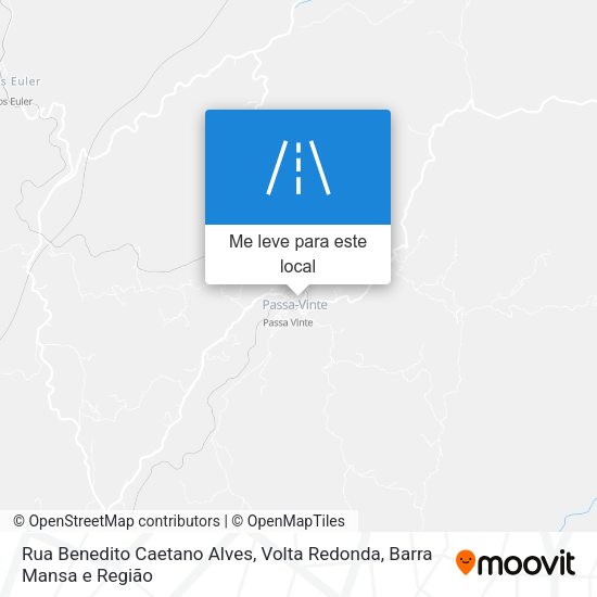 Rua Benedito Caetano Alves mapa