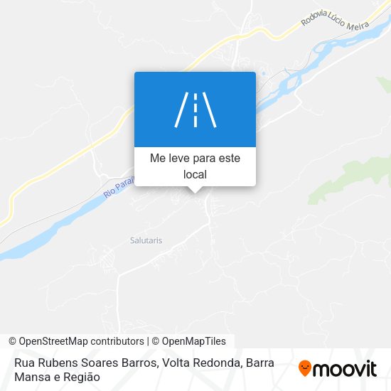 Rua Rubens Soares Barros mapa