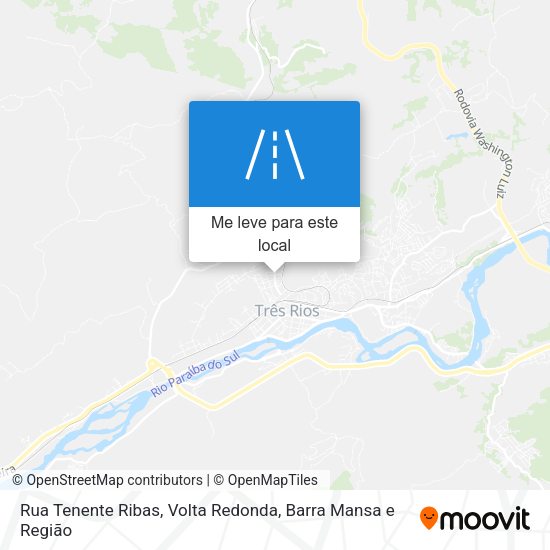 Rua Tenente Ribas mapa