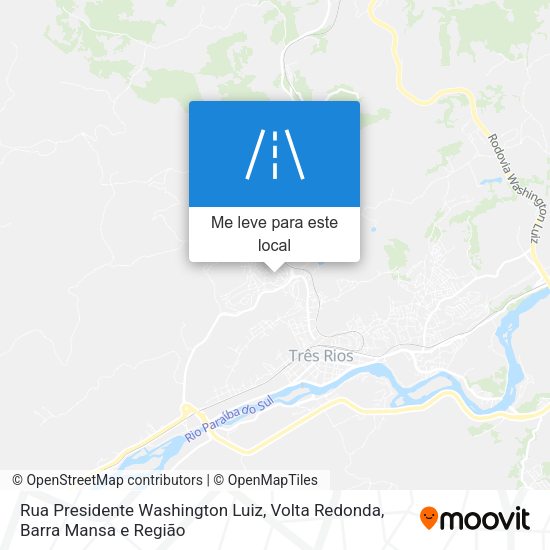 Rua Presidente Washington Luiz mapa
