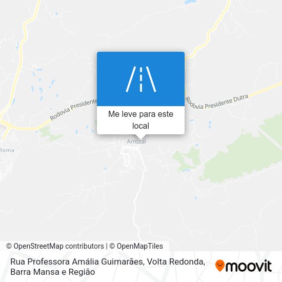 Rua Professora Amália Guimarães mapa