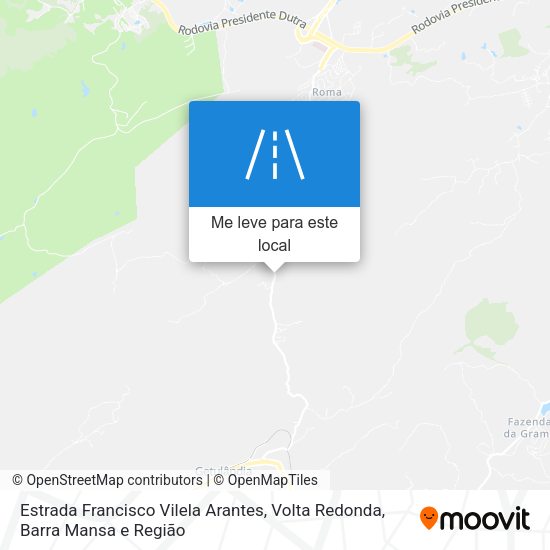 Estrada Francisco Vilela Arantes mapa