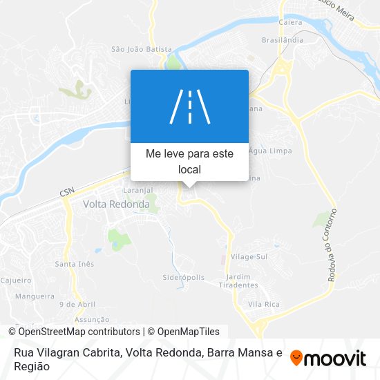Rua Vilagran Cabrita mapa
