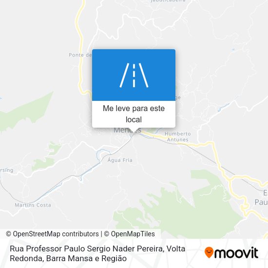 Rua Professor Paulo Sergio Nader Pereira mapa