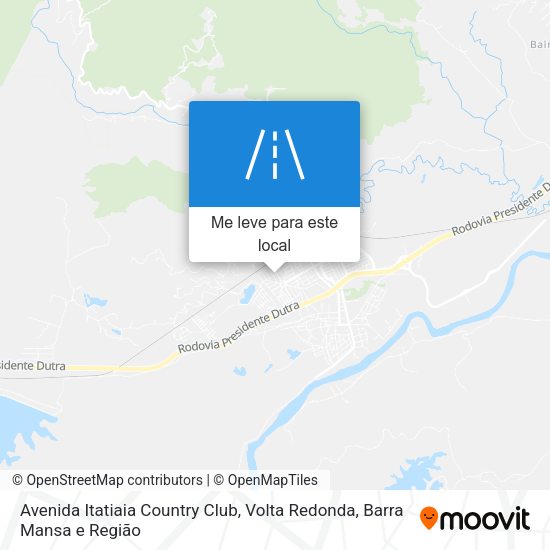 Avenida Itatiaia Country Club mapa