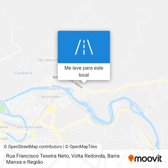 Rua Francisco Texeira Neto mapa